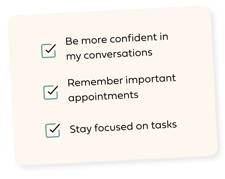 personalized plan checklist